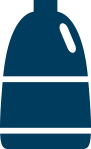 A blue bleech bottle icon